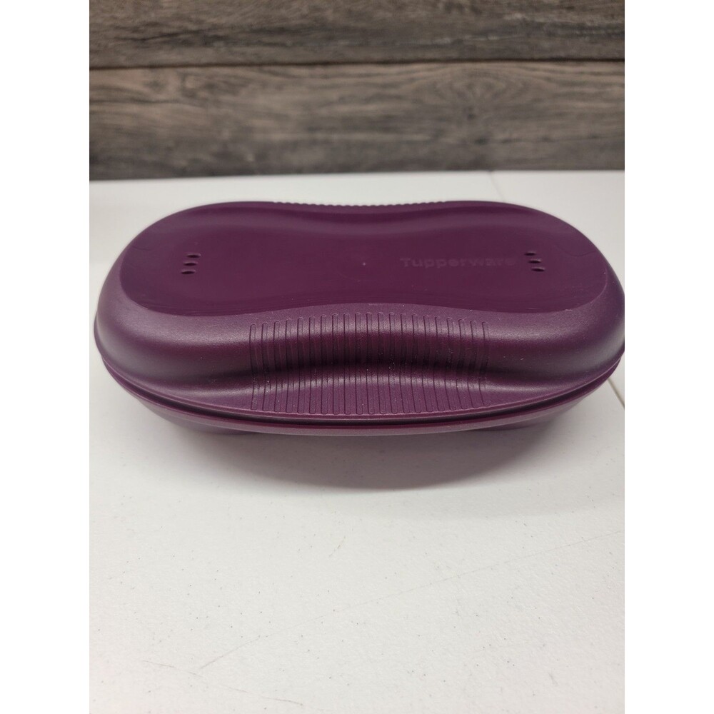 Tupperware Breakfast Maker Microwave Egg Cooker 4 Piece Purple